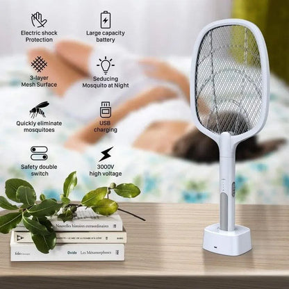 USB Rechargeable Mosquito Killer Racket – Kill Mosquitoes Instantly Without Chemicals